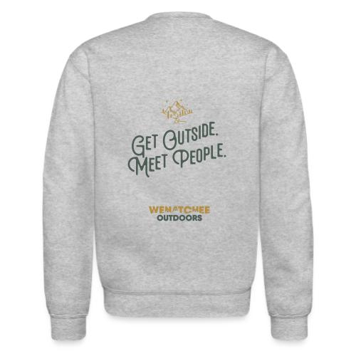 Get Outside. Meet People. Two Tone. - Unisex Crewneck Sweatshirt