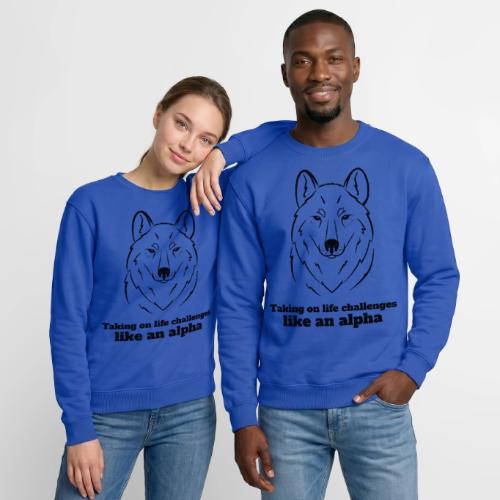 Taking On Life Challenges Like An Alpha - Unisex Crewneck Sweatshirt