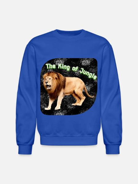 The King of Jungle - Unisex Crewneck Sweatshirt - royal blue