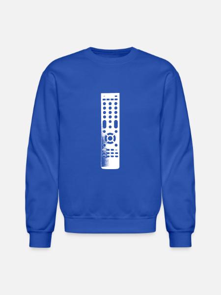 Remote Control Clear - Unisex Crewneck Sweatshirt - royal blue
