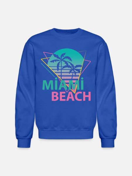 Miami Beach - Unisex Crewneck Sweatshirt - royal blue