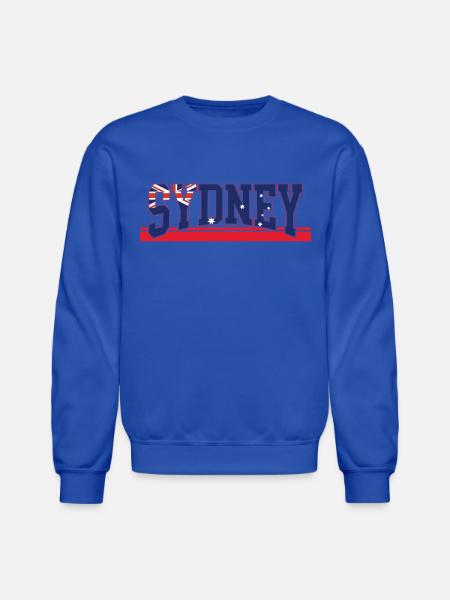 Sydney Australian Flag - Unisex Crewneck Sweatshirt - royal blue