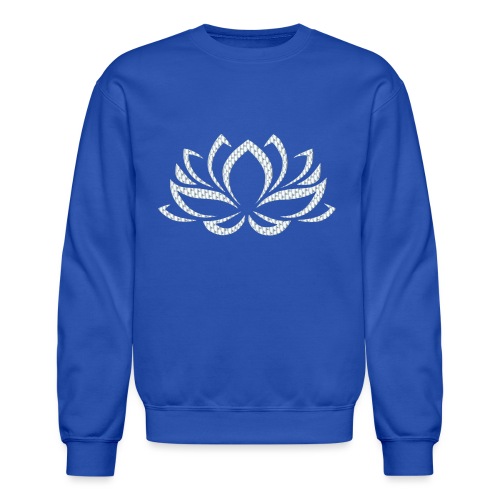 Silver Lotus Flower - Unisex Crewneck Sweatshirt