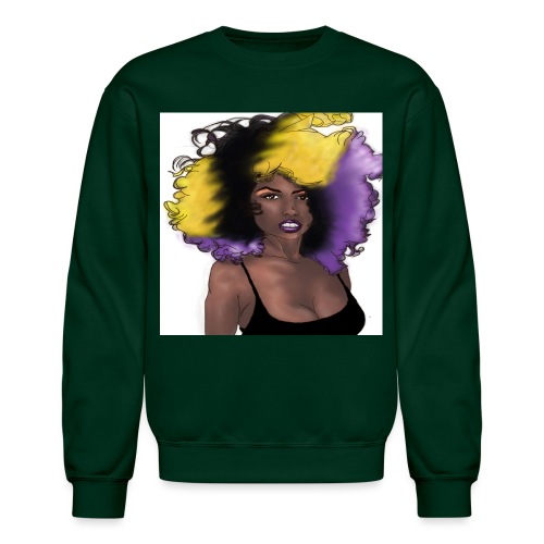 Purple Girl - Unisex Crewneck Sweatshirt