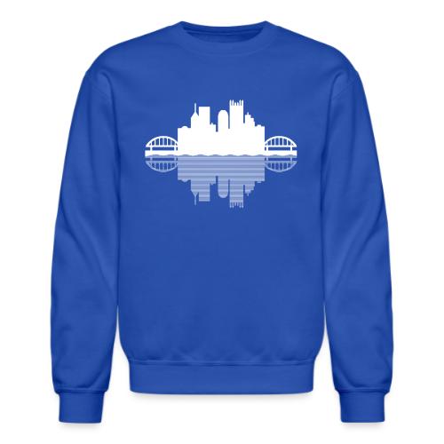 Pittsburgh Skyline Reflection - Unisex Crewneck Sweatshirt