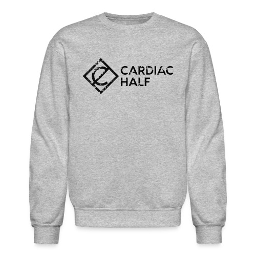 Cardiac Half Black Logo - Unisex Crewneck Sweatshirt