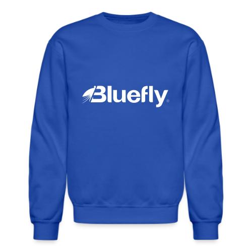 Bluefly Logotype - White - Unisex Crewneck Sweatshirt