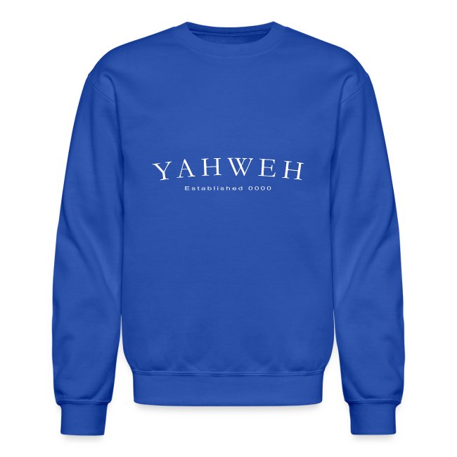 Yahweh Established 0000 in white