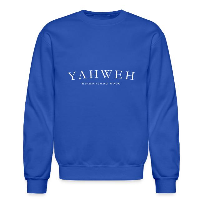 Yahweh Established 0000 in white