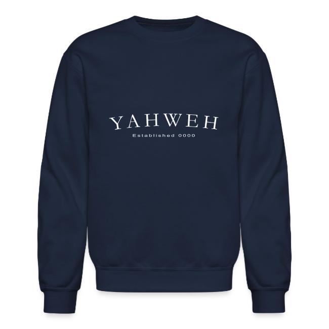 Yahweh Established 0000 in white