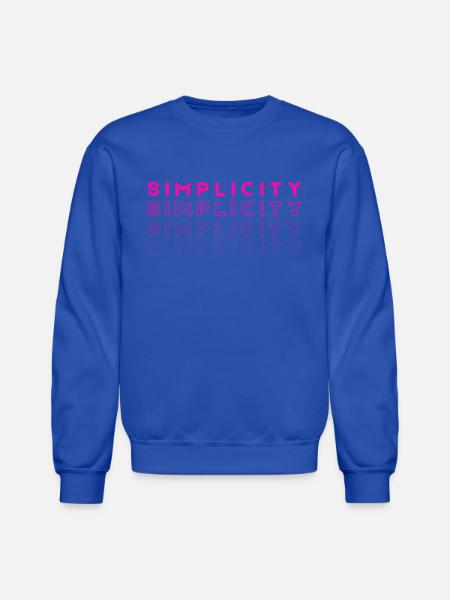 Simplicity - Unisex Crewneck Sweatshirt - royal blue