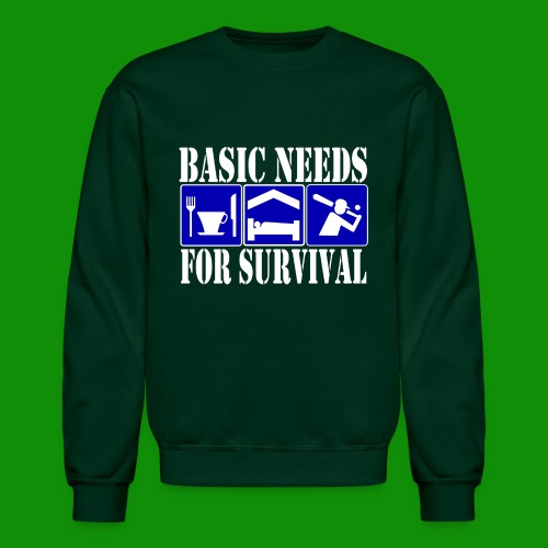 Softball/Baseball Basic Needs - Unisex Crewneck Sweatshirt