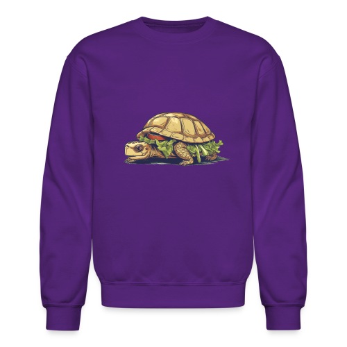 Turtle Sandwich Sticker n' Tee Version - Unisex Crewneck Sweatshirt