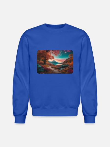 Cosmic Connection - Unisex Crewneck Sweatshirt - royal blue