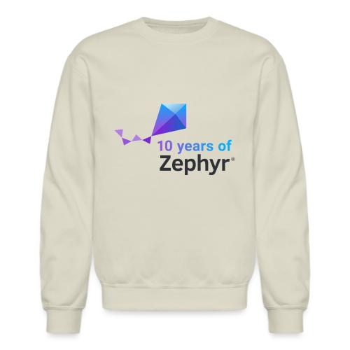 Zephyr 10th Anniversary Stacked Color - Unisex Crewneck Sweatshirt
