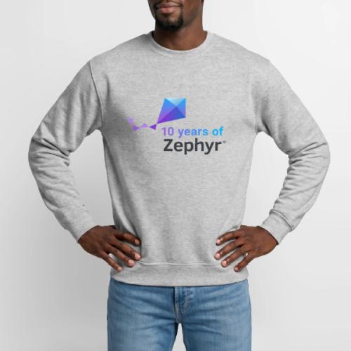 Zephyr 10th Anniversary Stacked Color - Unisex Crewneck Sweatshirt