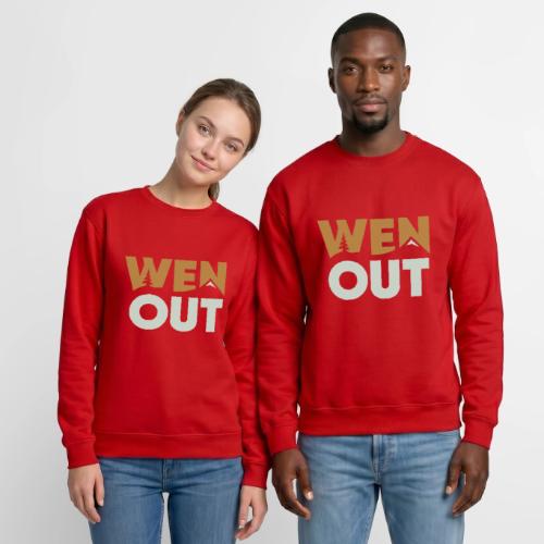 WenOut Logo (light) - Unisex Crewneck Sweatshirt