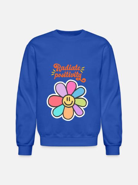 Radiate Positively - Unisex Crewneck Sweatshirt - royal blue