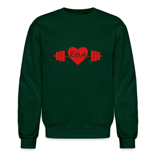 Power Lifting Love - Unisex Crewneck Sweatshirt