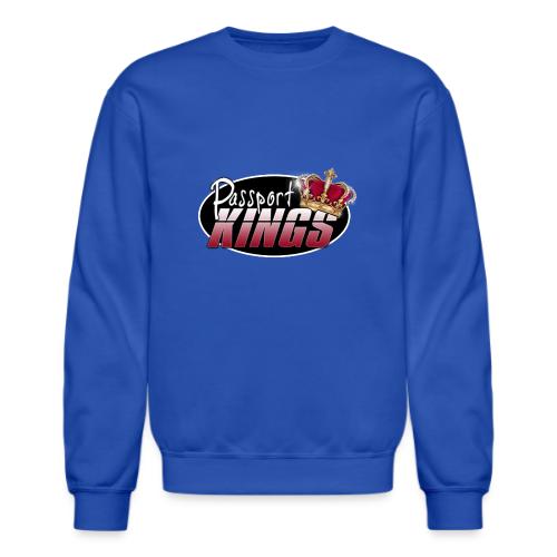 Passport Kings logo for dark shirts - Unisex Crewneck Sweatshirt