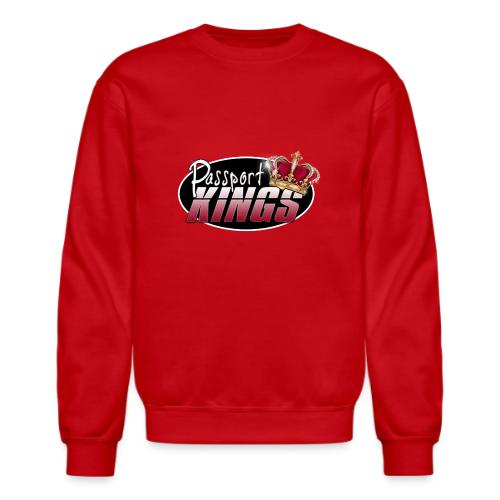 Passport Kings logo for dark shirts - Unisex Crewneck Sweatshirt