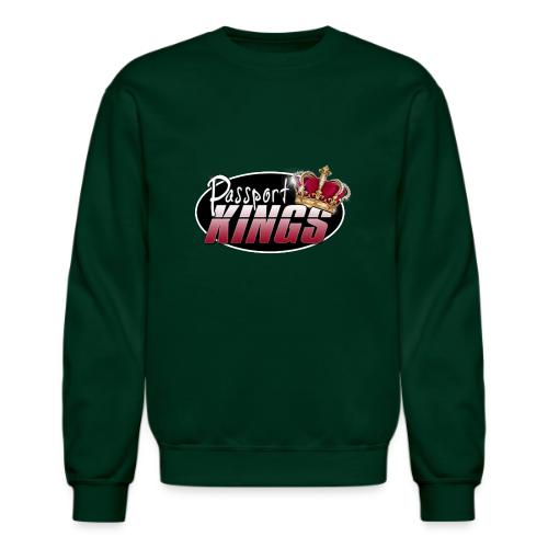 Passport Kings logo for dark shirts - Unisex Crewneck Sweatshirt