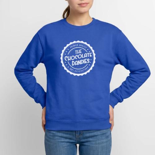 Chocolate Dandies Logo White - Unisex Crewneck Sweatshirt