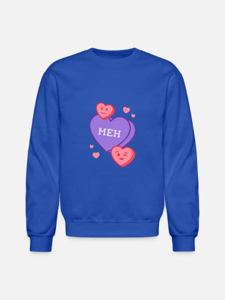 Meh Teeshirt - Unisex Crewneck Sweatshirt - royal blue