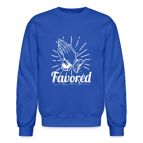 Favored - Alt. Design (White Letters) - Unisex Crewneck Sweatshirt