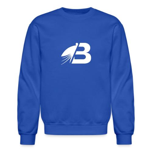 Bluefly Logomark - White - Unisex Crewneck Sweatshirt