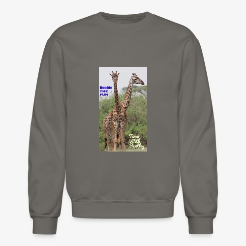 Two Headed Giraffe - Unisex Crewneck Sweatshirt