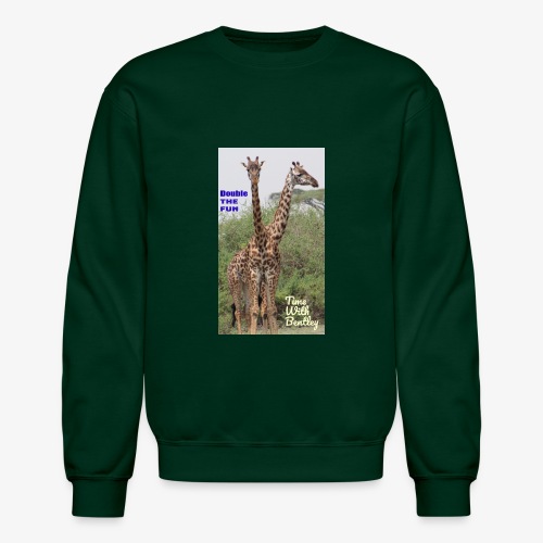 Two Headed Giraffe - Unisex Crewneck Sweatshirt