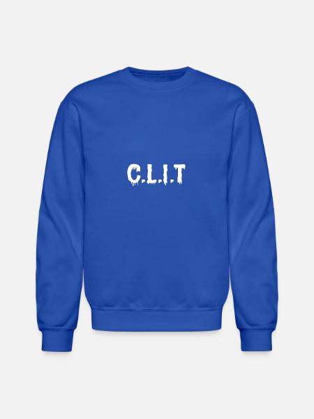 C.L.I.T white - Unisex Crewneck Sweatshirt - royal blue