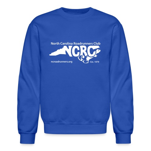 NCRC White Logo1 - Unisex Crewneck Sweatshirt