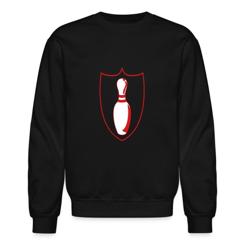 custom bowling league shield - Unisex Crewneck Sweatshirt