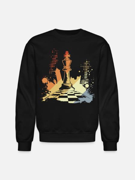 Chess Pieces - Unisex Crewneck Sweatshirt - black