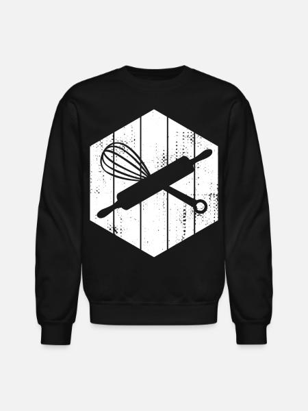 Rolling Pin Hand Mixer - Unisex Crewneck Sweatshirt - black