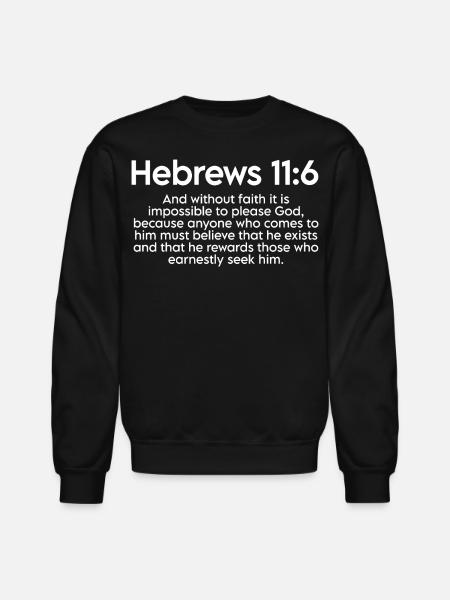 Bible verse  - Unisex Crewneck Sweatshirt - black
