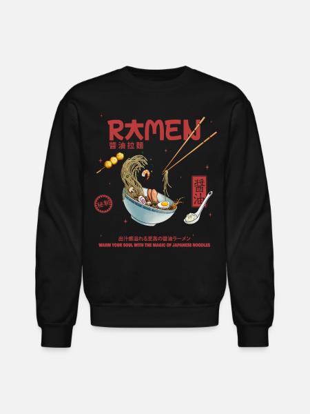 Ramen - Unisex Crewneck Sweatshirt - black