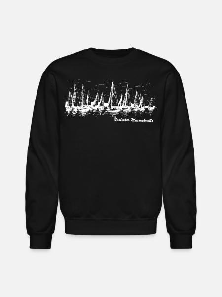 Nantucket, Massachusetts - Unisex Crewneck Sweatshirt - black