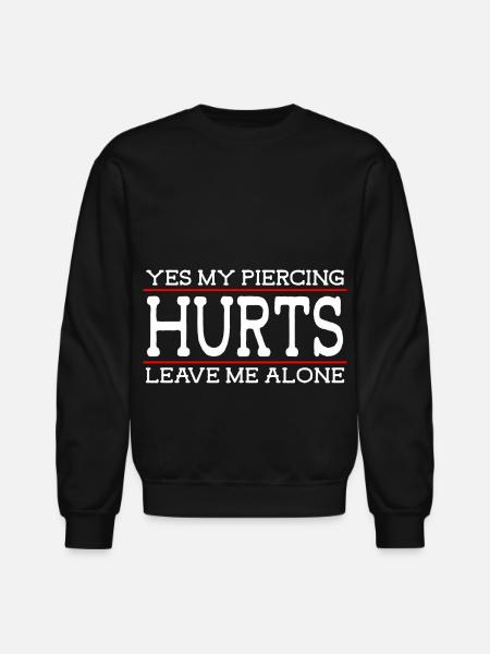 Piercer Piercing Body Jewelry - Unisex Crewneck Sweatshirt - black