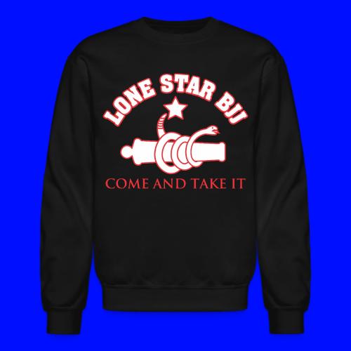 LONE STAR BRAZILIAN JIU-JITSU - Red and white - Unisex Crewneck Sweatshirt