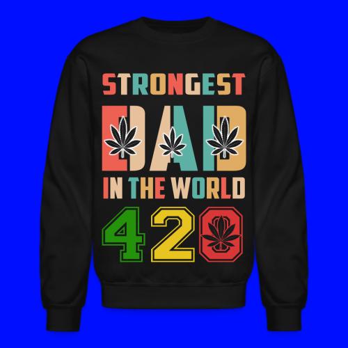Chucklesome 420 Dad Loves Herb Weed Marijuana - Unisex Crewneck Sweatshirt