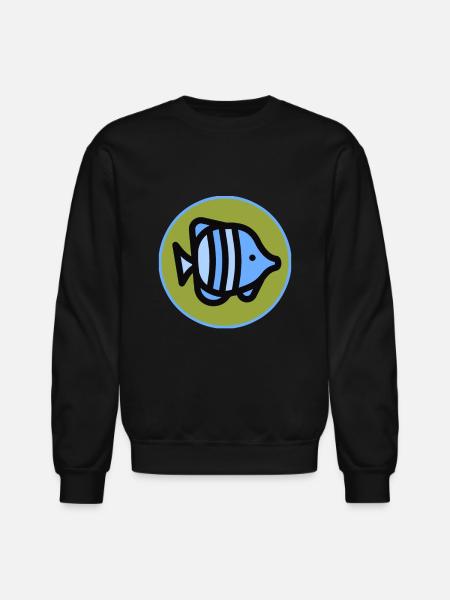 Fish - Fisch - Poison - Unisex Crewneck Sweatshirt - black