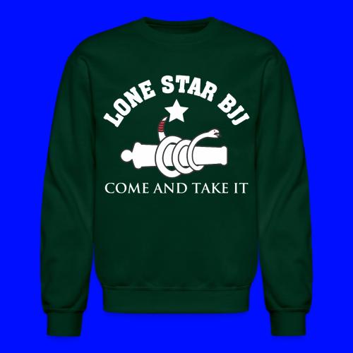 Lone Star BJJ - Come and Take It - White and Red - Unisex Crewneck Sweatshirt