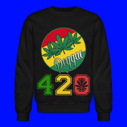Lively 420 Reggae Ganja Weed Marijuana Design - Unisex Crewneck Sweatshirt