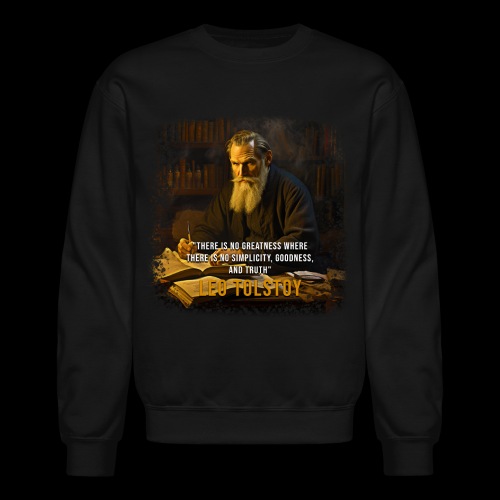 Quote Quest 20: War and Peace by Leo Tolstoy. - Unisex Crewneck Sweatshirt