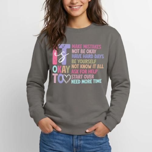 Harmony Collection - It s Okay To Make Mistakes - Unisex Crewneck Sweatshirt