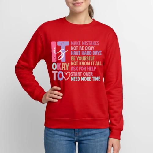 Harmony Collection - It s Okay To Make Mistakes - Unisex Crewneck Sweatshirt