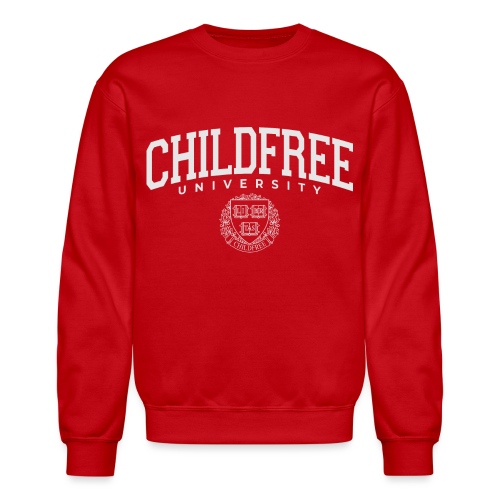 Childfree University - Unisex Crewneck Sweatshirt